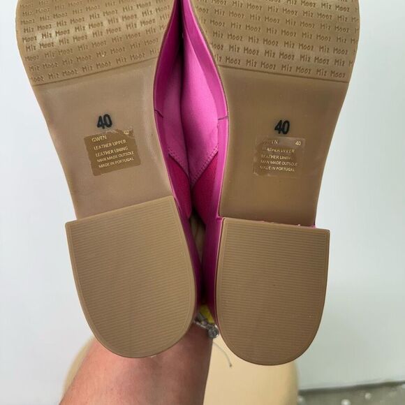 Miz Mooz Women’s Gwen Pink Supple Leather Chunky Platform Open Toe Sandal - Picture 7 of 11